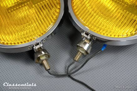 SOLD to the United States: CIBIÉ 45 IODE 7-Inch Vintage Original Early 1970s Stainless-Steel Amber / Yellow Fog- Cornering- Rally- Lamps Including Original Covers - Image 5