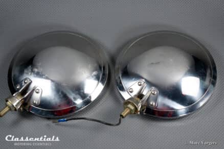 SOLD to the United States: CIBIÉ 45 IODE 7-Inch Vintage Original Early 1970s Stainless-Steel Amber / Yellow Fog- Cornering- Rally- Lamps Including Original Covers - Image 6