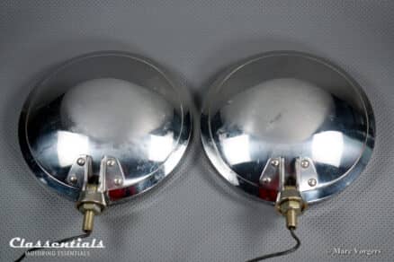SOLD to the United States: CIBIÉ 45 IODE 7-Inch Vintage Original Early 1970s Stainless-Steel Amber / Yellow Fog- Cornering- Rally- Lamps Including Original Covers - Image 7