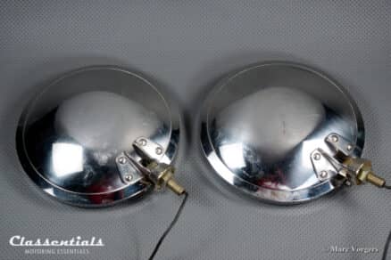 SOLD to the United States: CIBIÉ 45 IODE 7-Inch Vintage Original Early 1970s Stainless-Steel Amber / Yellow Fog- Cornering- Rally- Lamps Including Original Covers - Image 8