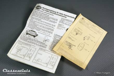 HELLA Vintage Original late 1960s / 1970s Chrome Reversing lamp, NEW in Box! - Image 9