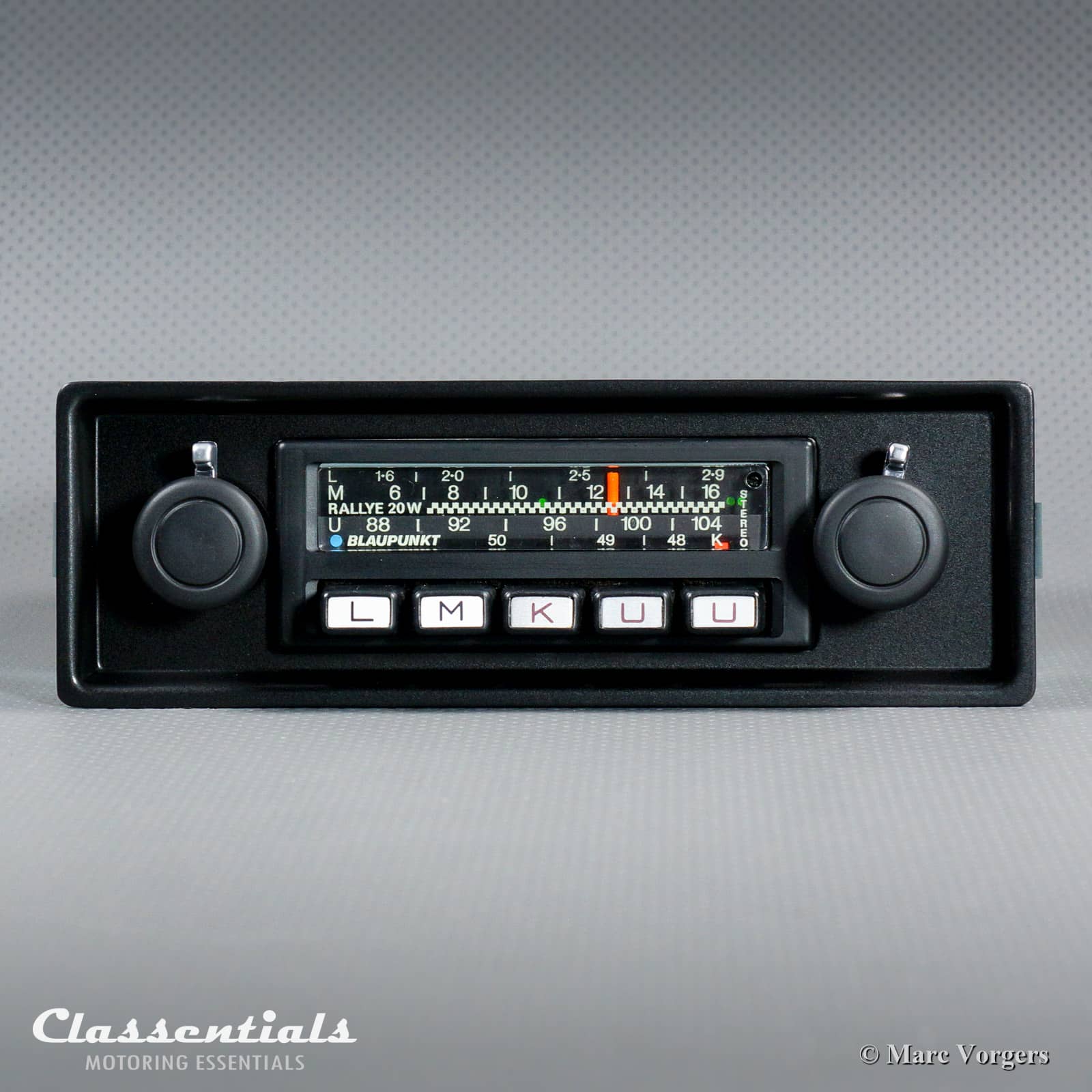 BLAUPUNKT FRANKFURT Vintage Pinstripe/Chrome Classic Car FM Radio MERCEDES  JAGUAR ASTON PORSCHE