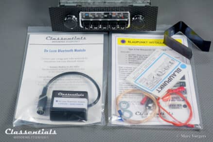 Blaupunkt Bluespot Frankfurt 7632 1971 1972 Classic Car oldtimer autoradio radio flechtnarbe basket weave Porsche 911 912 F-model Classentials