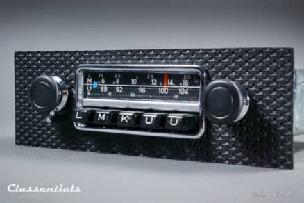 Blaupunkt Bluespot Frankfurt 7632 1971 1972 Classic Car oldtimer autoradio radio flechtnarbe basket weave Porsche 911 912 F-model Classentials