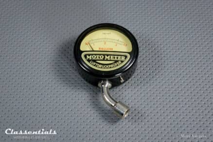 Vintage Original MotoMeter 1930s - 1950s Tyre tire Pressure Meter Gauge in Original Black Leather Pouch