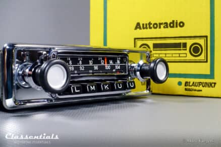 SOLD to the United States: BLAUPUNKT FRANKFURT 1970s Vintage Original High-End Auto Radio CUSTOM CHROME for BMW 2002 INCLUDING Classentials BLUETOOTH Module and Fader - Image 3