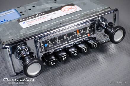 SOLD to the United States: BLAUPUNKT FRANKFURT 1970s Vintage Original High-End Auto Radio CUSTOM CHROME for BMW 2002 INCLUDING Classentials BLUETOOTH Module and Fader - Image 5