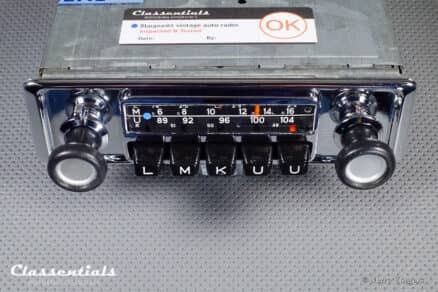 SOLD to the United States: BLAUPUNKT FRANKFURT 1970s Vintage Original High-End Auto Radio CUSTOM CHROME for BMW 2002 INCLUDING Classentials BLUETOOTH Module and Fader - Image 6
