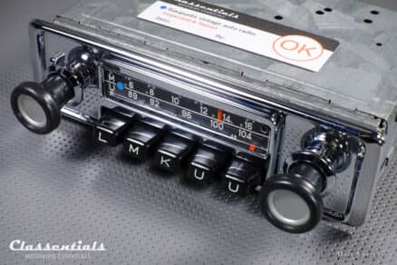 SOLD to the United States: BLAUPUNKT FRANKFURT 1970s Vintage Original High-End Auto Radio CUSTOM CHROME for BMW 2002 INCLUDING Classentials BLUETOOTH Module and Fader - Image 7