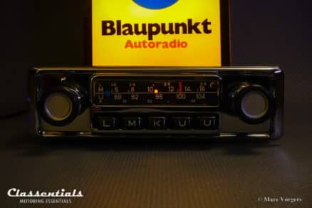 SOLD to the United States: BLAUPUNKT FRANKFURT 1970s Vintage Original High-End Auto Radio CUSTOM CHROME for BMW 2002 INCLUDING Classentials BLUETOOTH Module and Fader - Image 9