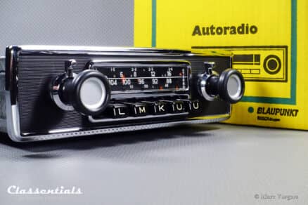 SOLD to the United States: BLAUPUNKT FRANKFURT STEREO 1969 Ultra Rare Vintage Original TOP-END Auto Radio for BMW E9 CS, CSI, and E10 2002 Models 1968 - 1974 INCLUDING Classentials Deluxe Stereo BLUETOOTH Module - Image 3
