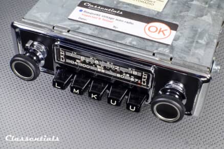 SOLD to the Netherlands: BLAUPUNKT FRANKFURT (S) Z-Series 1968 Rare High-End Vintage Original Auto Radio for Luxury Sports Cars of the 1960s & Early 1970s – 6 Volt / 12 Volt Bluetooth Prepared for 12 Volt Negative Ground Cars - Image 7