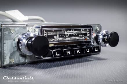SOLD to the Netherlands: BLAUPUNKT FRANKFURT X 1966 Vintage Original High-End Auto Radio for Early Porsche 901 / 911 / 912 F-Series Cars with Aluminium Dashboard Finish - INCLUDING Classentials Deluxe BLUETOOTH Module - Image 2