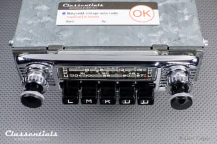 SOLD to the United States: BLAUPUNKT FRANKFURT X 1966 Vintage Original High-End Auto Radio for Austin Healey, MG MGA / MGB, Jaguar E-type / MK 2 - 6 Volt / 12 Volt Bluetooth Prepared for 12 Volt Negative Ground Cars - Image 5