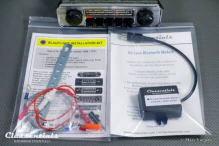 SOLD to Croatia: BLAUPUNKT EMDEN B, 1972 Vintage Original Classic Car Auto Radio for VW BEETLE With Metal Dashboard 1968 – 1973, Including Classentials Deluxe Bluetooth Module! - Image 2