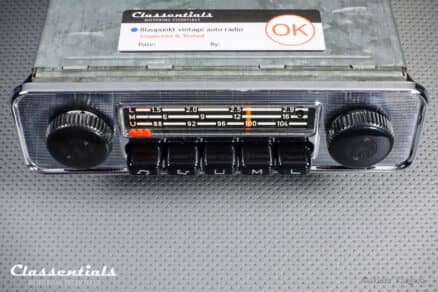SOLD to Croatia: BLAUPUNKT EMDEN B, 1972 Vintage Original Classic Car Auto Radio for VW BEETLE With Metal Dashboard 1968 – 1973, Including Classentials Deluxe Bluetooth Module! - Image 7