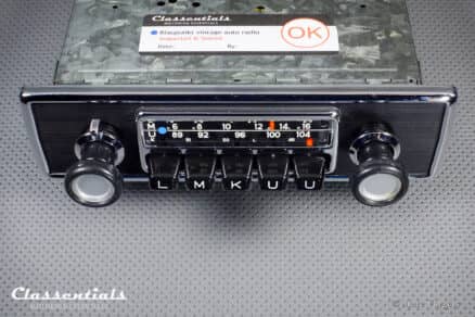 SOLD to Switzerland: Blaupunkt Frankfurt 1972 Vintage Original High-End Classic Car Auto Radio for BMW E9 CS / CSI and 02-Series E10 Sedan / Touring / Ti / Tii / Baur Models 1966 - 1974 INCLUDING Classentials Deluxe BLUETOOTH Module - Image 6