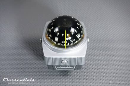 SOLD to Germany: Vintage Original late 1960s / early 1970s Nomad Airguide Auto Compass Model 79C Silver / Grey BRAND NEW in Box! - Image 4