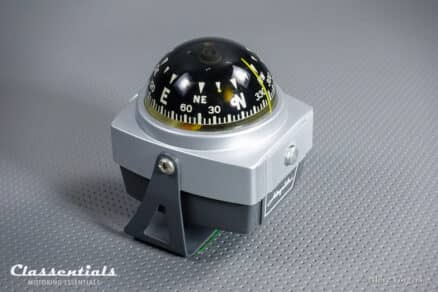 SOLD to Germany: Vintage Original late 1960s / early 1970s Nomad Airguide Auto Compass Model 79C Silver / Grey BRAND NEW in Box! - Image 5