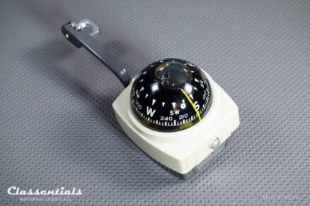 SOLD to Germany: Vintage Original 1960s / early 1970s Nomad Airguide Auto Compass Model 79 Deluxe Rare Cream White BRAND NEW in Box! - Image 6