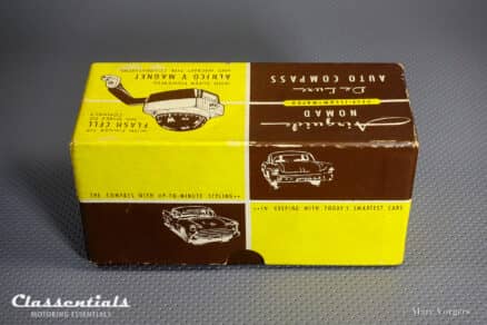 SOLD to Germany: Vintage Original 1960s / early 1970s Nomad Airguide Auto Compass Model 79 Deluxe Rare Cream White BRAND NEW in Box! - Image 10