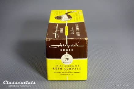 SOLD to Germany: Vintage Original 1960s / early 1970s Nomad Airguide Auto Compass Model 79 Deluxe Rare Cream White BRAND NEW in Box! - Image 11