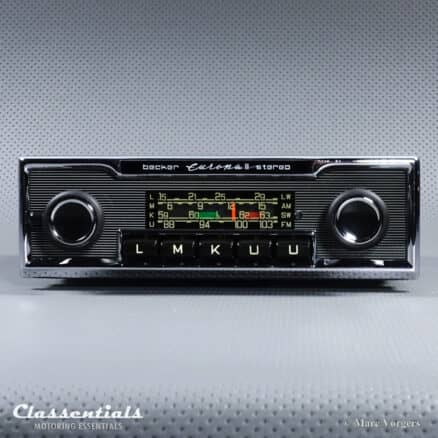 SOLD to Portugal: BECKER EUROPA II STEREO LMKU Super Rare 1970s Vintage Original Top-End Classic Car Auto Radio for Mercedes-Benz and Other Exclusive Cars 1968 -1978 NEW IN BOX - INCLUDING Classentials Bluetooth Stereo Module