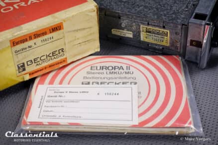 SOLD to Portugal: BECKER EUROPA II STEREO LMKU Super Rare 1970s Vintage Original Top-End Classic Car Auto Radio for Mercedes-Benz and Other Exclusive Cars 1968 -1978 NEW IN BOX - INCLUDING Classentials Bluetooth Stereo Module - Image 3