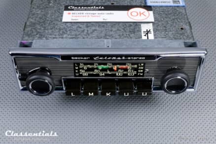 SOLD to Portugal: BECKER EUROPA II STEREO LMKU Super Rare 1970s Vintage Original Top-End Classic Car Auto Radio for Mercedes-Benz and Other Exclusive Cars 1968 -1978 NEW IN BOX - INCLUDING Classentials Bluetooth Stereo Module - Image 6
