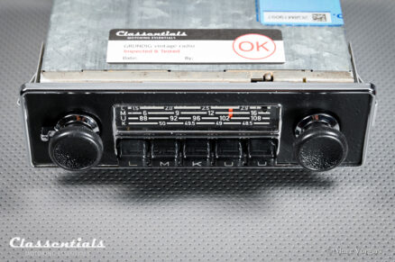 SOLD to Mexico: Grundig LMKU Volkswagen 108 Mhz, Rare 1969 Vintage Original Classic Car Auto Radio for VW & Karmann Ghia Cars With Metal Dashboard 1968 – 1973, INCLUDING Classentials Deluxe BLUETOOTH Module! - Image 4