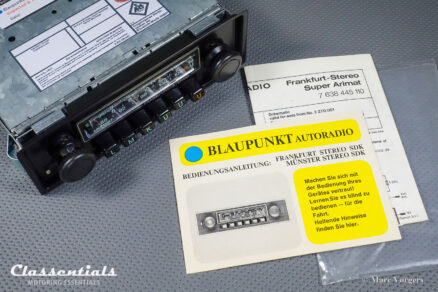 SOLD to the United States: BLAUPUNKT FRANKFURT STEREO SUPER ARIMAT 18 Watt HIGH-END Vintage Original Auto Radio for PORSCHE 911 / 930 G-Series 1978 - 1985, Including Classentials Deluxe Stereo Bluetooth Module and Original Owners Manual! - Image 9