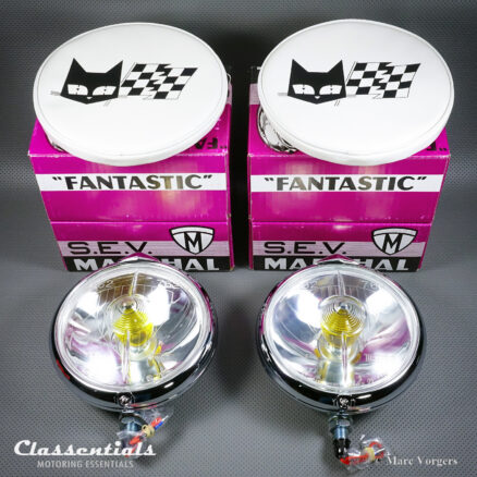Vintage Original 1960s S.E.V. MARCHAL 'Fantastic' 662 / 762 Long-Range Spot / Driving Lamps 170mm for Ferrari, Alfa Romeo, Aston Martin, Delage, Facel Vega, Maserati and Others - NEW IN BOX!