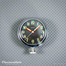SOLD to Germany: Vintage Original 1960s Chrome SMITHS Motor Watch Magnetic Dashboard Clock For Austin Healey, Jaguar, MG, Triumph and Other British Sports and Rally Cars with a Metal Dashboard