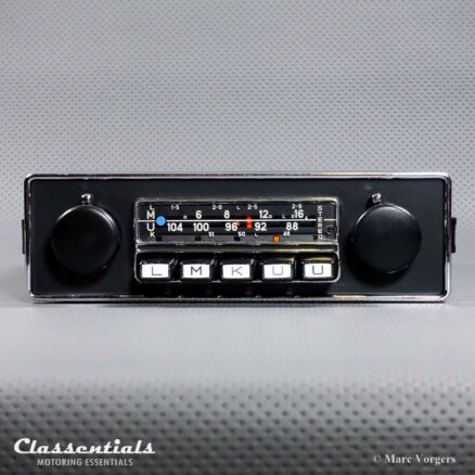 BUILT TO ORDER: BLAUPUNKT FRANKFURT STEREO 1969/71 ULTRA RARE Vintage Original TOP-END Classic Car Auto Radio for Audi 100, Porsche 911, Jaguar E-type S3 and Other Classic Cars with 1-DIN Dashboard Radio Aperture, Including Classentials Deluxe Stereo Bluetooth Module!