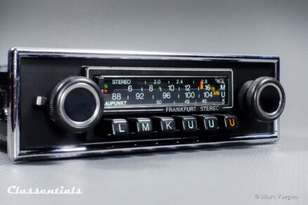 SOLD to Sweden: BLAUPUNKT FRANKFURT STEREO SUPER ARIMAT 18 Watt HIGH-END Vintage Original Auto Radio for Mercedes-Benz and ALL Classic Cars with 1-DIN Radio Aperture 1978 - 1985, Including Classentials Deluxe Stereo Bluetooth Module! - Image 3