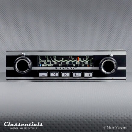 BLAUPUNKT FRANKFURT STEREO RALLYE 20W TOP-END Auto Radio SET for Classic Sports Cars Built from 1972 until 1980, Including Classentials DeLuxe Stereo Bluetooth Module!