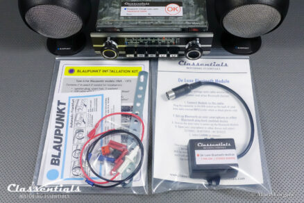 BLAUPUNKT FRANKFURT STEREO RALLYE 20W TOP-END Auto Radio SET for Classic Sports Cars Built from 1972 until 1980, Including Classentials DeLuxe Stereo Bluetooth Module! - Image 2