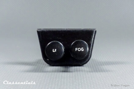 Vintage Original 1950s / 1960s Metal Dashboard Switch Panel with Two Switches for Auxiliary LR (Spot) and Fog Lamps - Image 2