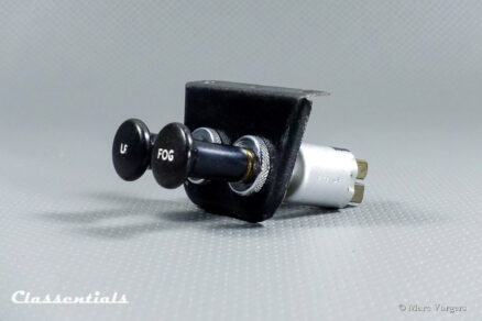 Vintage Original 1950s / 1960s Metal Dashboard Switch Panel with Two Switches for Auxiliary LR (Spot) and Fog Lamps - Image 3