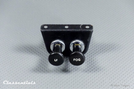 Vintage Original 1950s / 1960s Metal Dashboard Switch Panel with Two Switches for Auxiliary LR (Spot) and Fog Lamps - Image 6