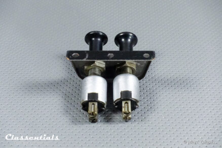 Vintage Original 1950s / 1960s Metal Dashboard Switch Panel with Two Switches for Auxiliary LR (Spot) and Fog Lamps - Image 7