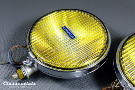 CARELLO PF160 MIRAGE Vintage Original 1960s Wide-Beam Fog / Cornering Lamps, Alfa Romeo, BMW, Fiat, Lancia and Other Cars – NEW OLD STOCK - One Lamp has a Blemish on the Chrome - Image 3