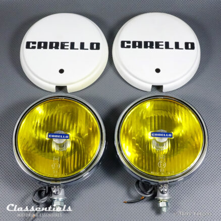 CARELLO PA160 MIRAGE Vintage Original 1970 Long-Range Spot Lamps, Alfa Romeo, BMW, Fiat, Lancia and Other Cars – NEW OLD STOCK