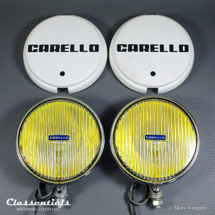 CARELLO PF160 MIRAGE Vintage Original 1969 Wide-Beam Fog / Cornering Lamps, Alfa Romeo, BMW, Fiat, Lancia and Other Cars – NEW OLD STOCK