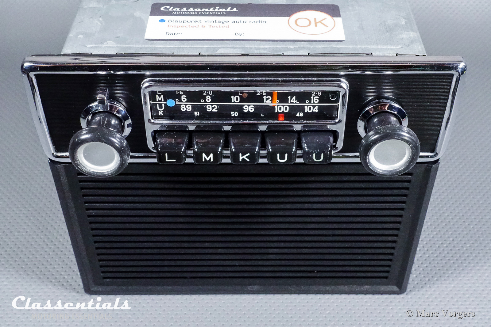 Blaupunkt Bluespot Frankfurt 1972 Vintage Original HIGH-END Classic Car Auto Radio BMW 02-Series E10 Ti Tii Baur Models 1966 - 1974 Speaker Grille Classentials Bluetooth