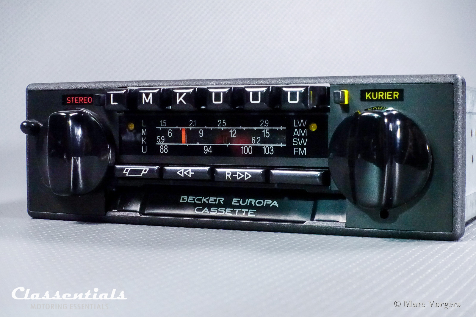 Becker Europa 663 Cassette Vollstereo Kurier Auto Radio Mercedes-Benz 1981 1985 Bluetooth W116 W123 W126 R107 C107 W201 Classentials