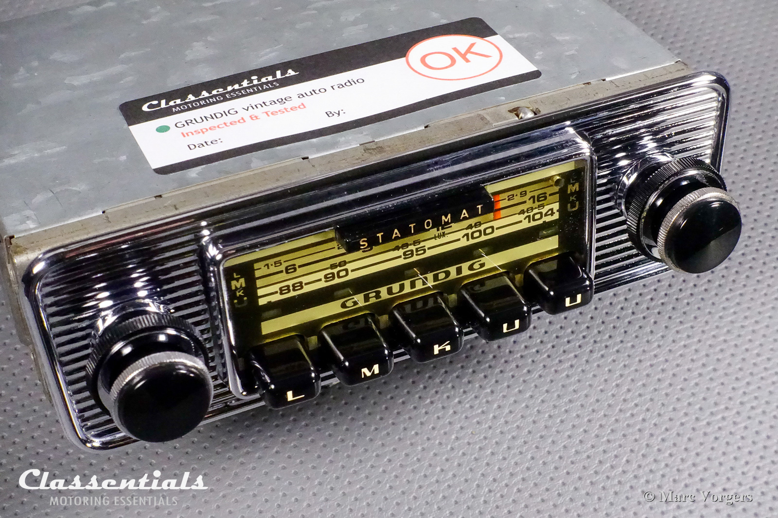 GRUNDIG Weltklang Statomat WK 4800 Top-End Auto Radio European Classic Cars 1968 1974 Classentials Bluetooth