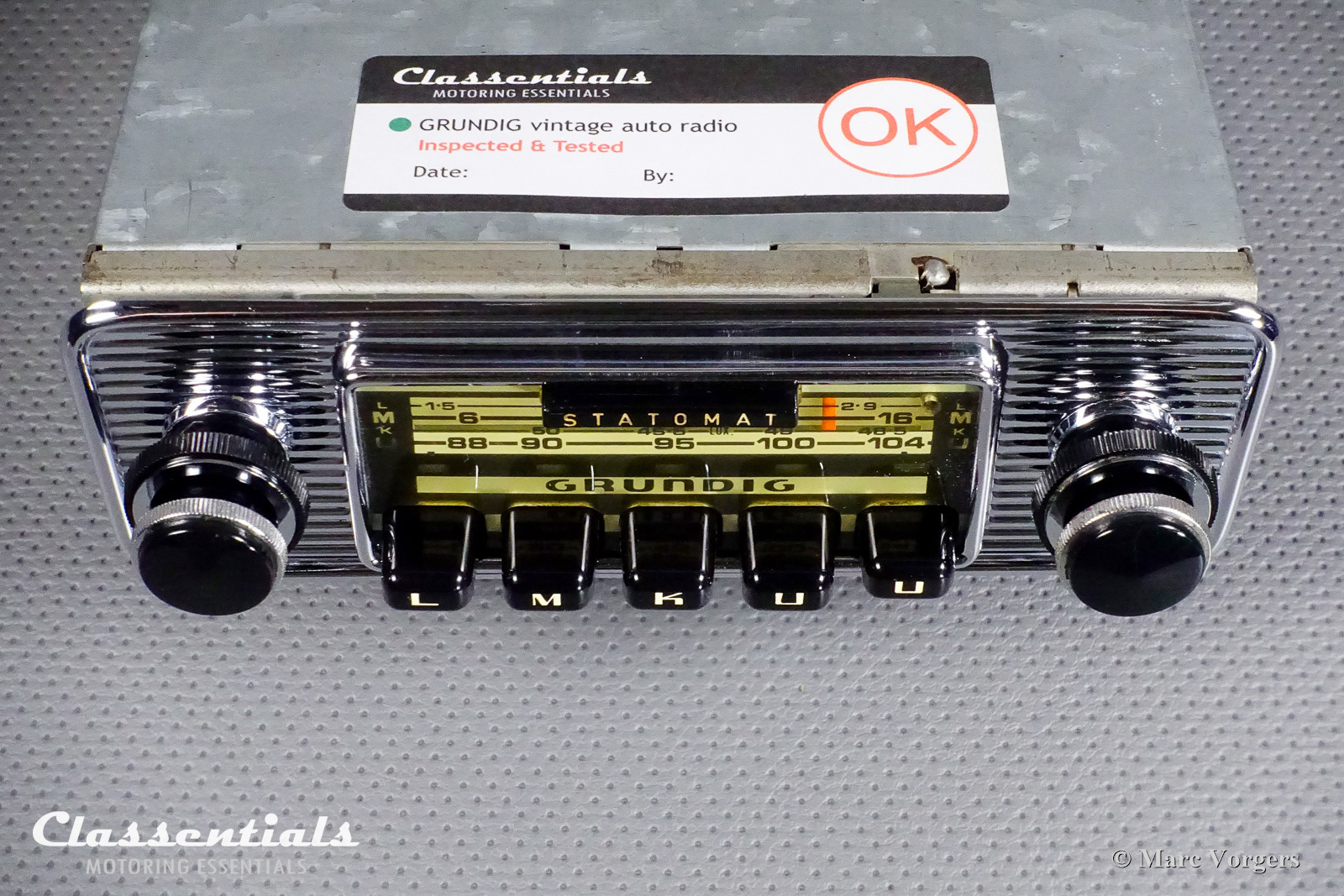 GRUNDIG Weltklang Statomat WK 4800 Top-End Auto Radio European Classic Cars 1968 1974 Classentials Bluetooth