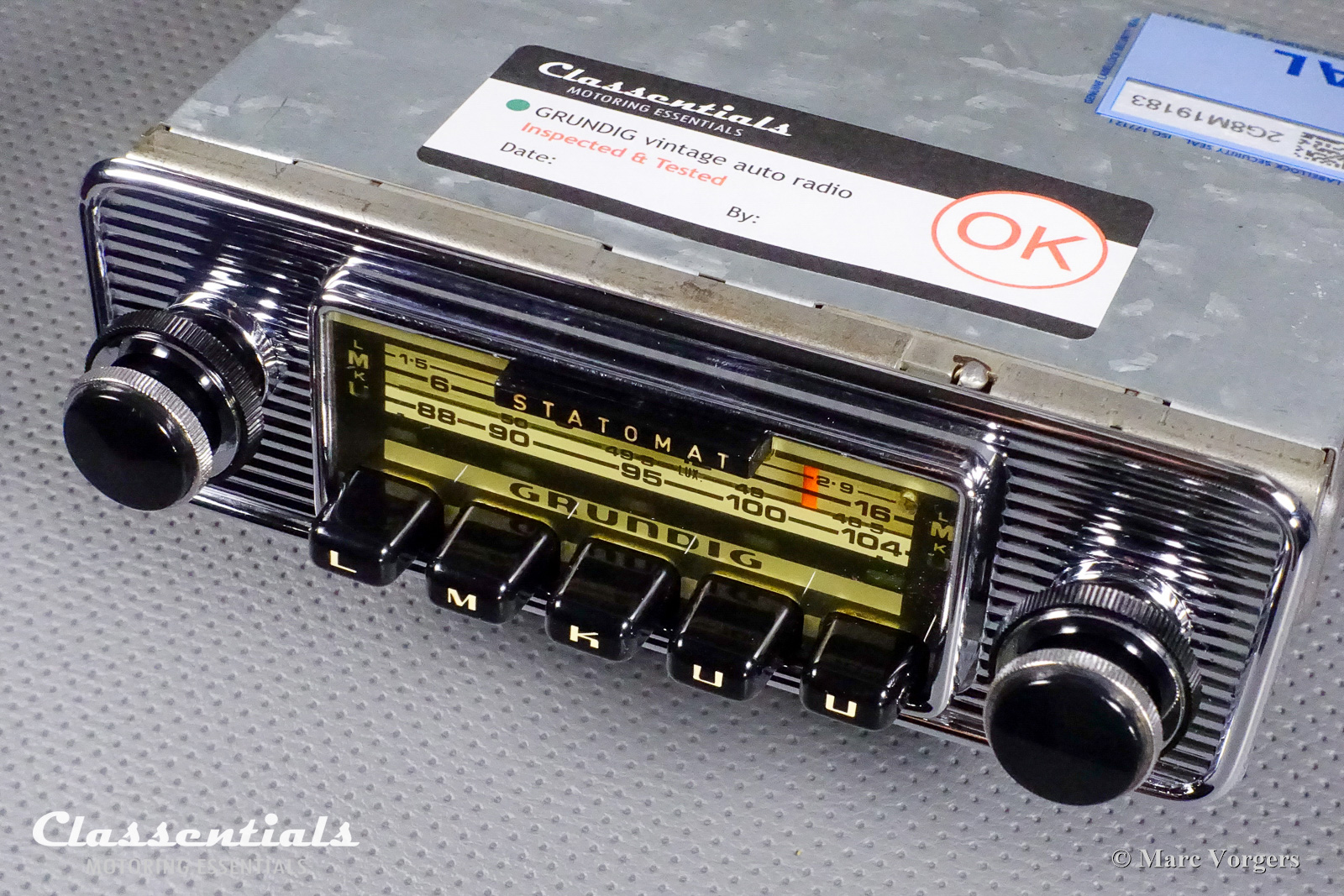 GRUNDIG Weltklang Statomat WK 4800 Top-End Auto Radio European Classic Cars 1968 1974 Classentials Bluetooth