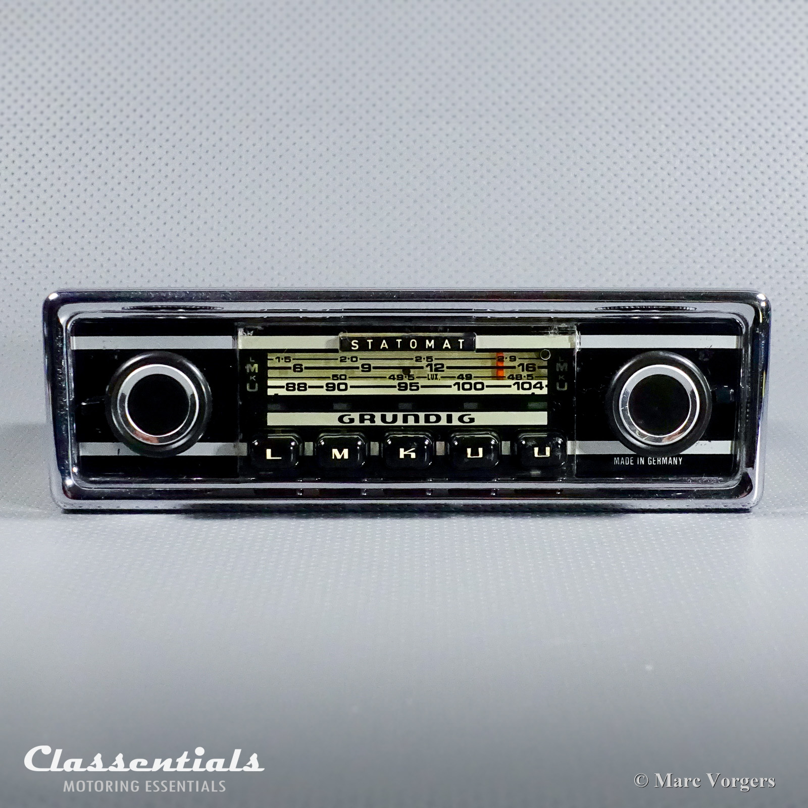 GRUNDIG Weltklang Statomat WK 4800 Vintage Original Top-End Auto Radio Italian German Cars 1971 – 1976, Classentials Bluetooth